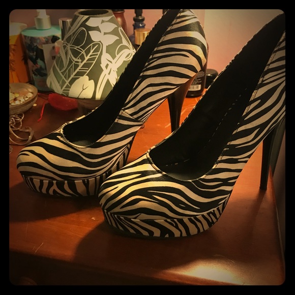 Charlotte Russe Shoes - 🔥🔥 Zebra Heels🔥🔥